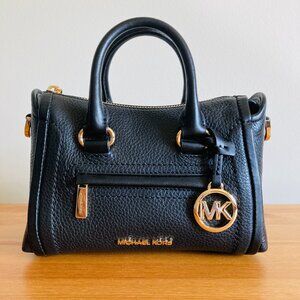 Michael Kors Carine Extra-Small Pebbled Leather Satchel